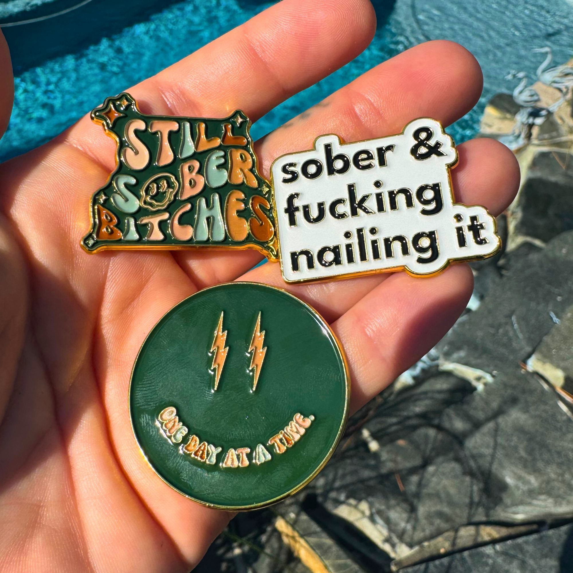 Sobriety Enamel Pin Bundle