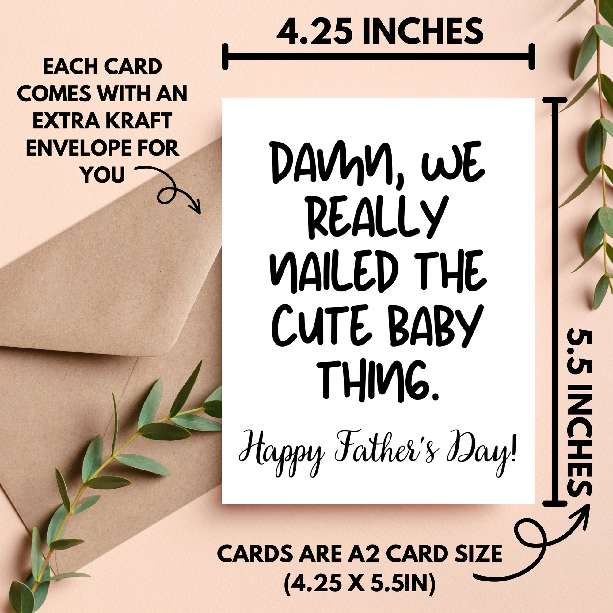 Cute Babies Fathers Day Card