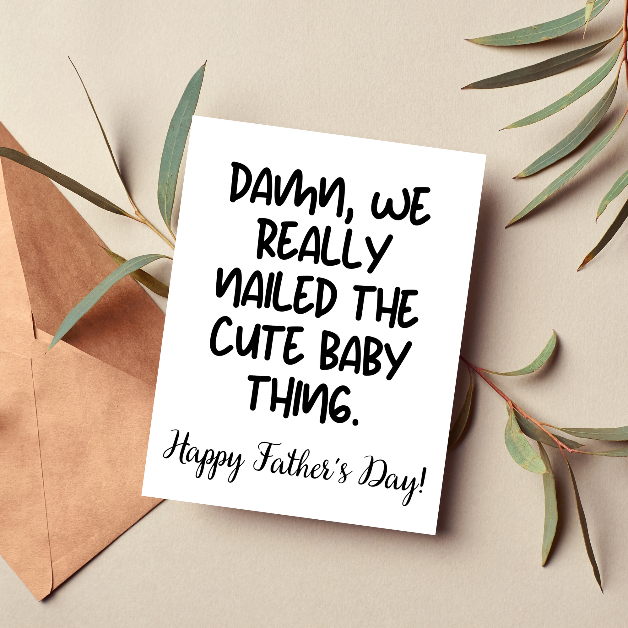 Cute Babies Fathers Day Card