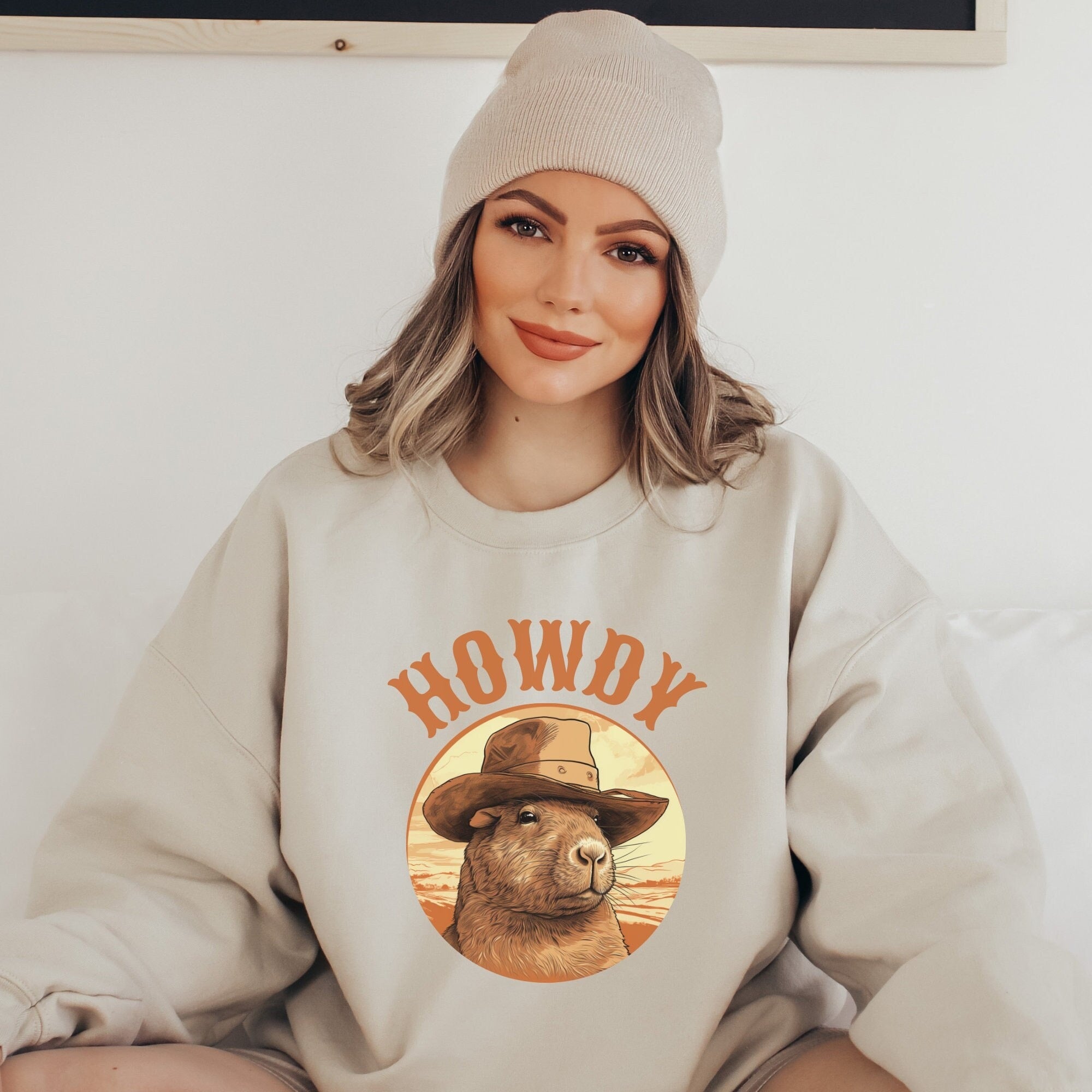 Howdy Capybara Crewneck